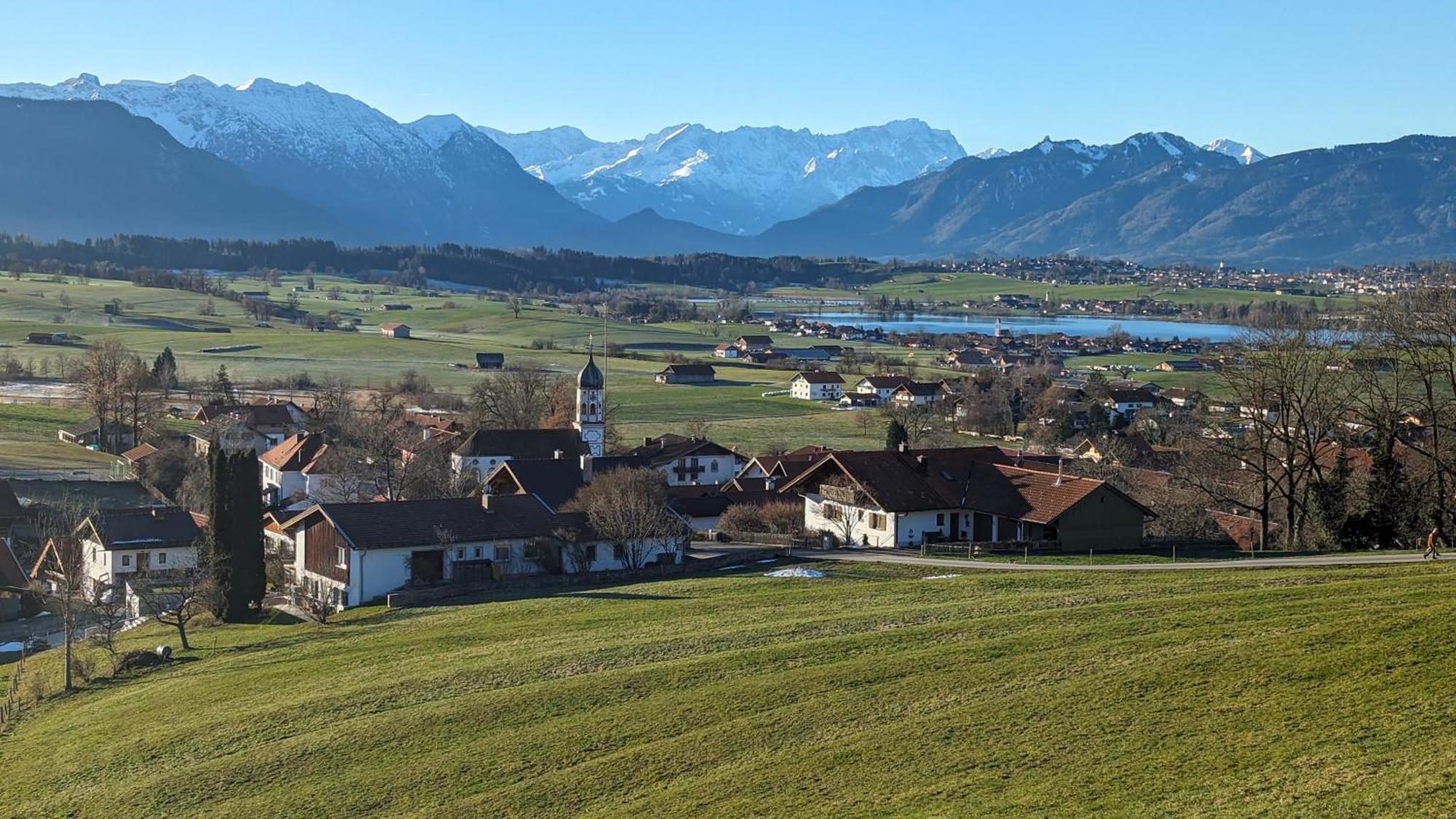 Liboria I Traumhafte Ferienwohnung In Aidling Am Riegsee Mit Atemberaubendem Panoramablick! エクステリア 写真
