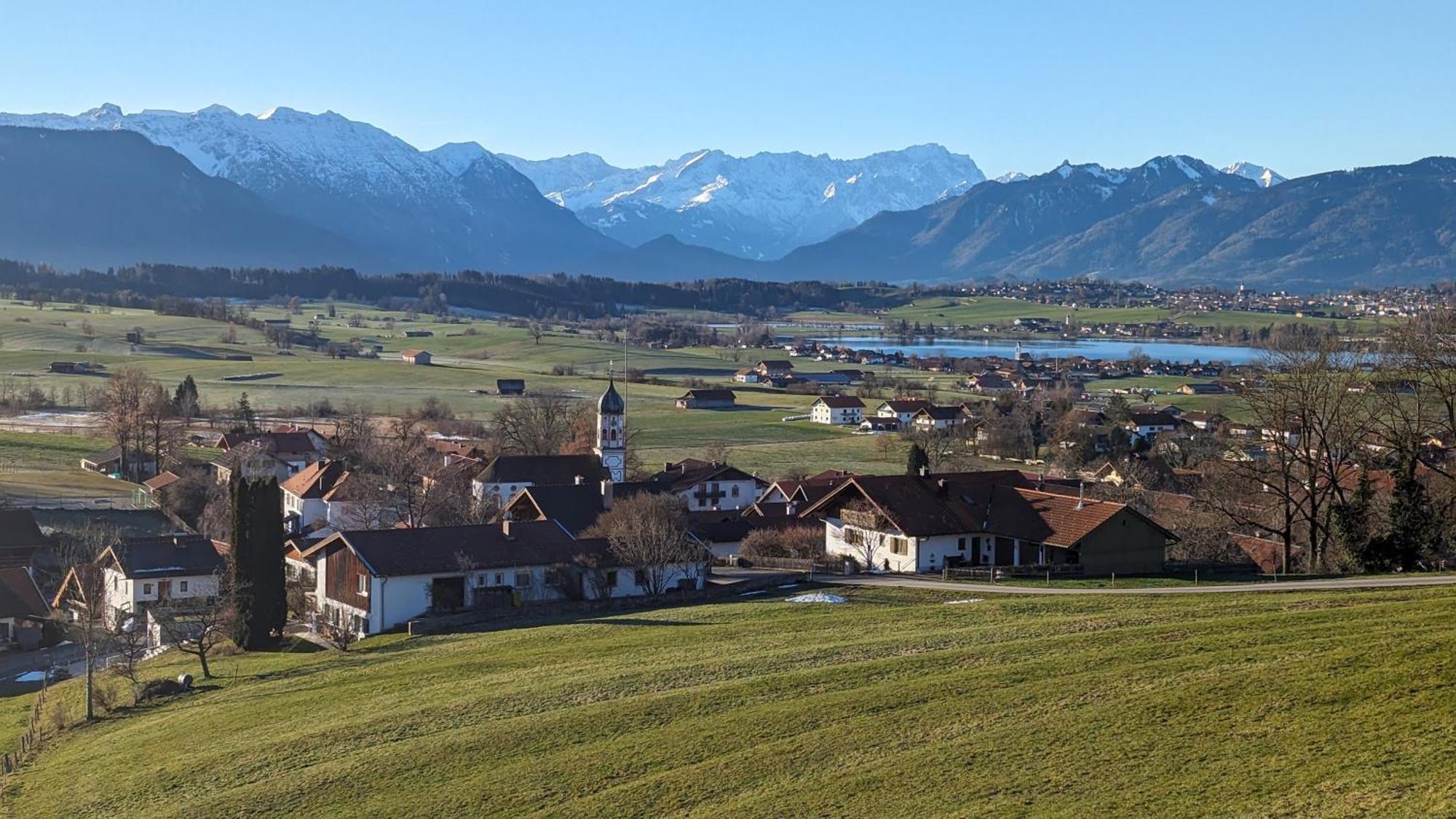 Liboria I Traumhafte Ferienwohnung In Aidling Am Riegsee Mit Atemberaubendem Panoramablick! エクステリア 写真